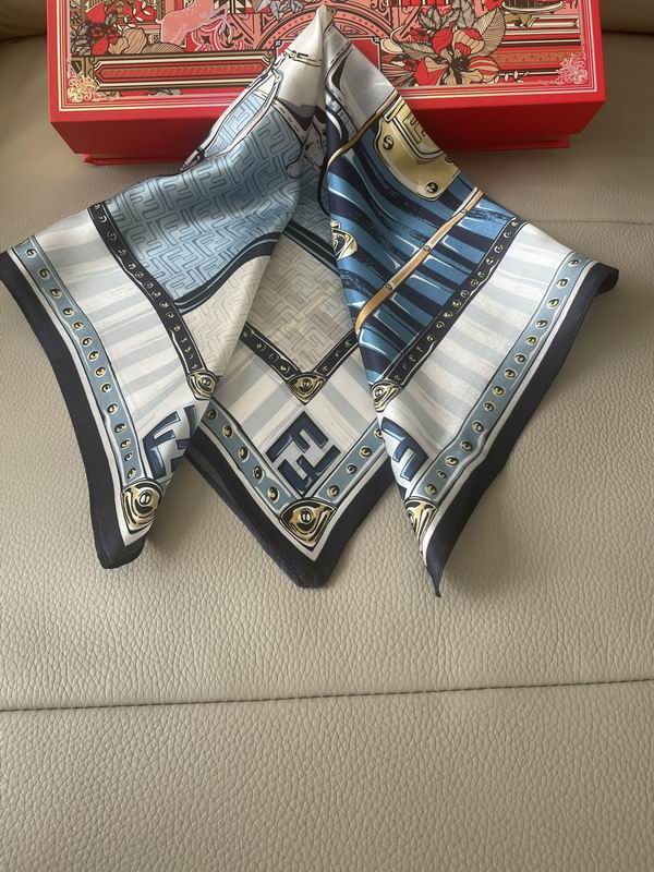Fendi silk scarf 50X50cm E (3)