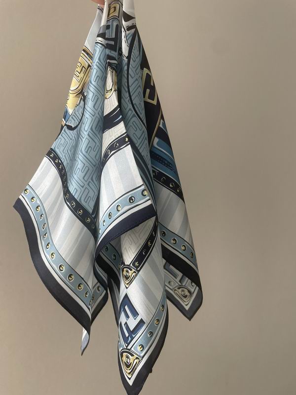 Fendi silk scarf 50X50cm E (4)