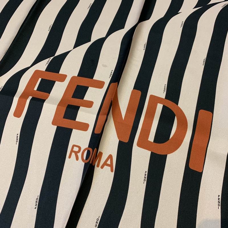 Fendi silk scarf 50X50cm E (5)