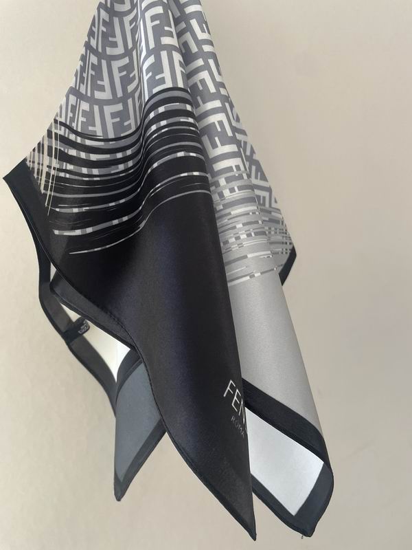 Fendi silk scarf 53X53cm E (13)