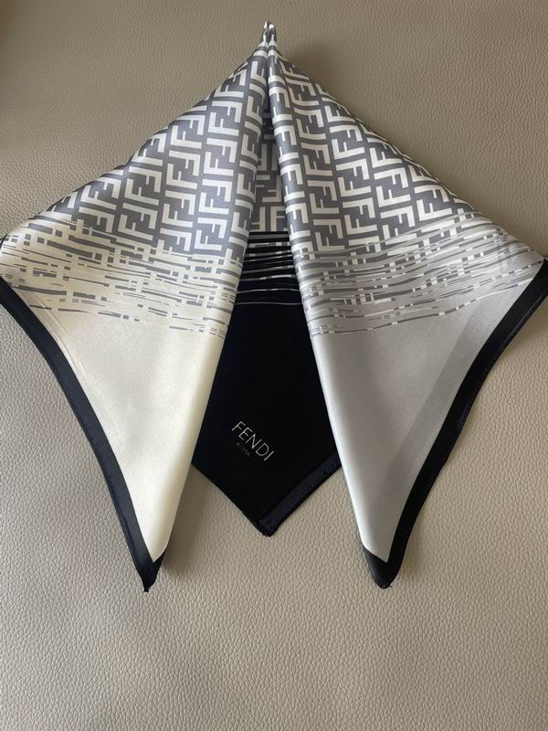 Fendi silk scarf 53X53cm E (2)