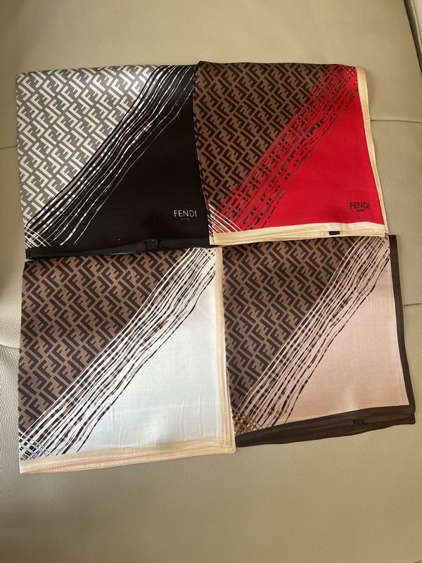 Fendi silk scarf 53X53cm E (4)