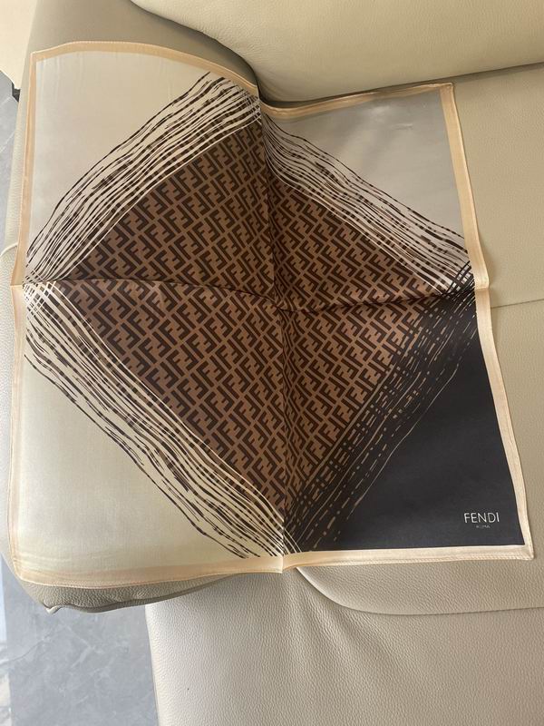 Fendi silk scarf 53X53cm E (5)