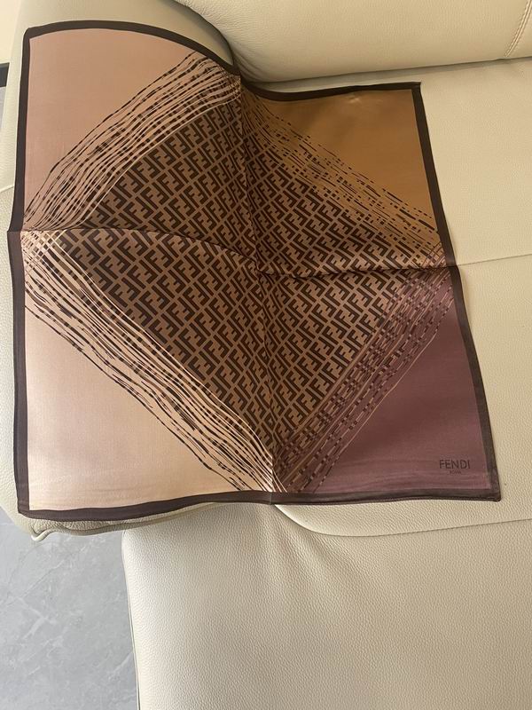 Fendi silk scarf 53X53cm E (6)