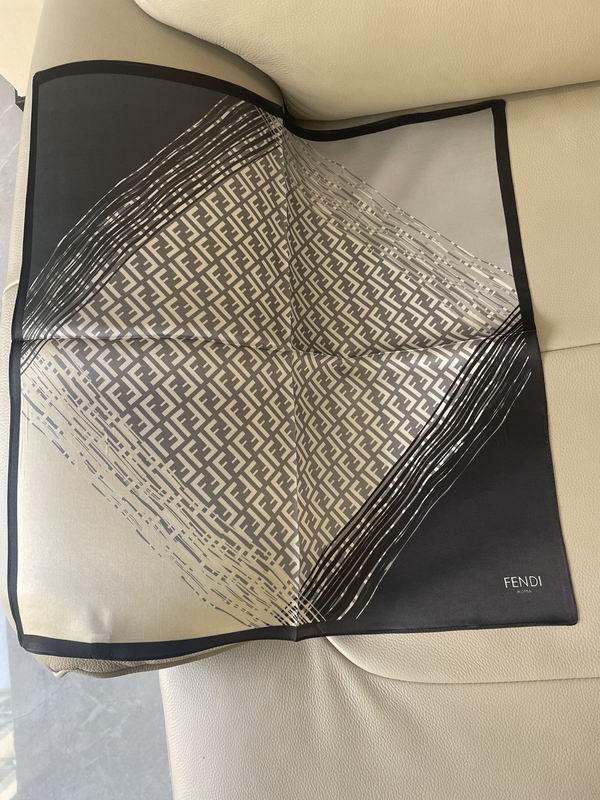 Fendi silk scarf 53X53cm E (7)