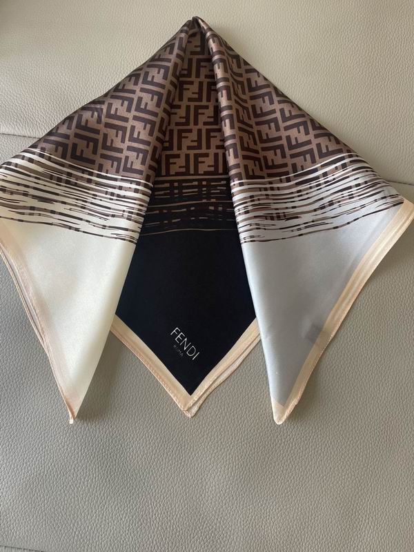 Fendi silk scarf 53X53cm E (9)