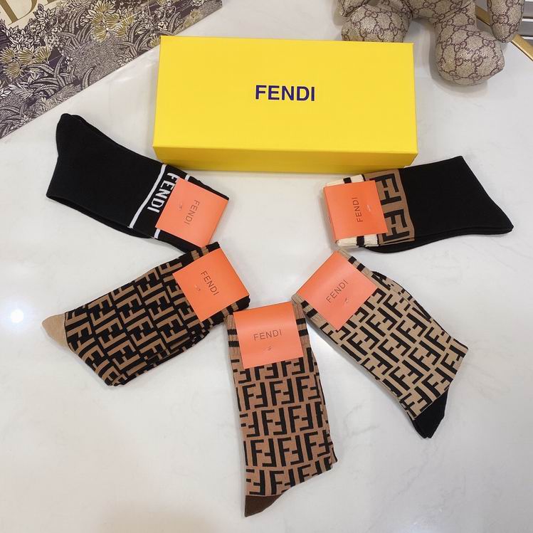 Fendi socks   (6)