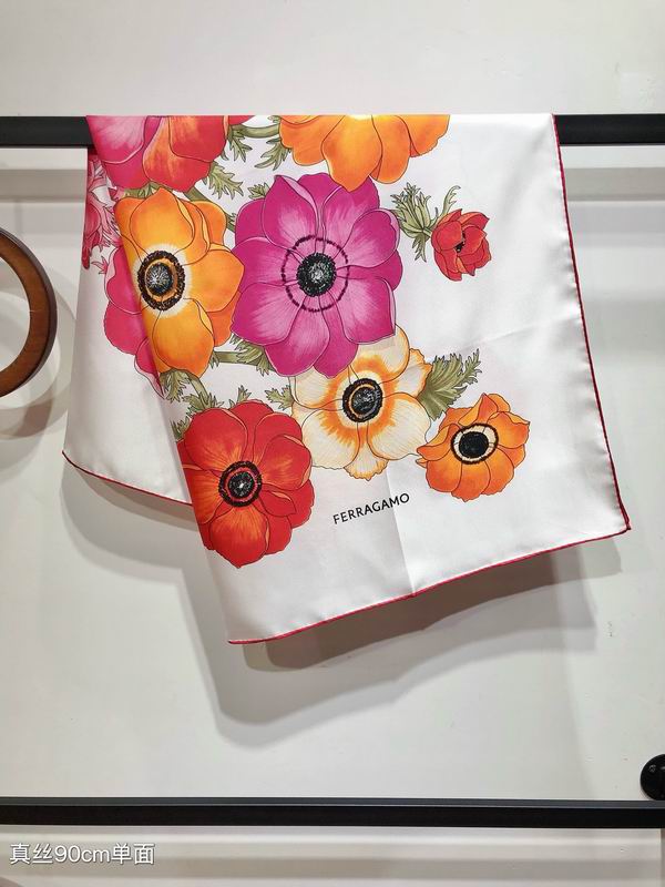 Ferragamo silk scarf 90X90cm E (16)
