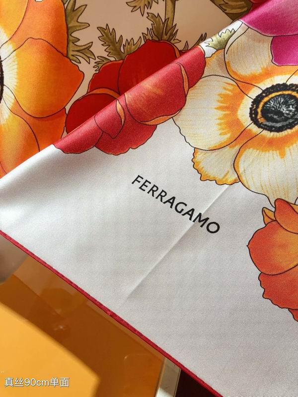 Ferragamo silk scarf 90X90cm E (19)