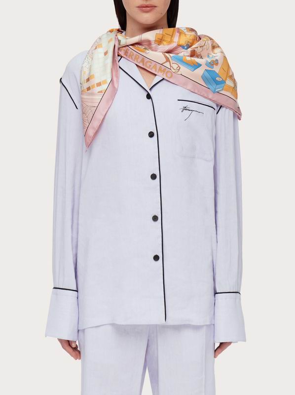 Ferragamo silk scarf 90X90cm E (22)