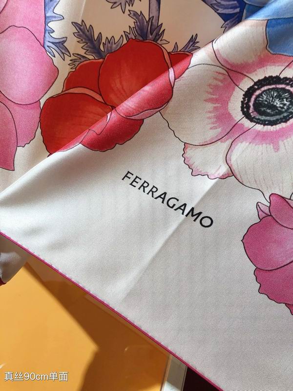 Ferragamo silk scarf 90X90cm E (6)
