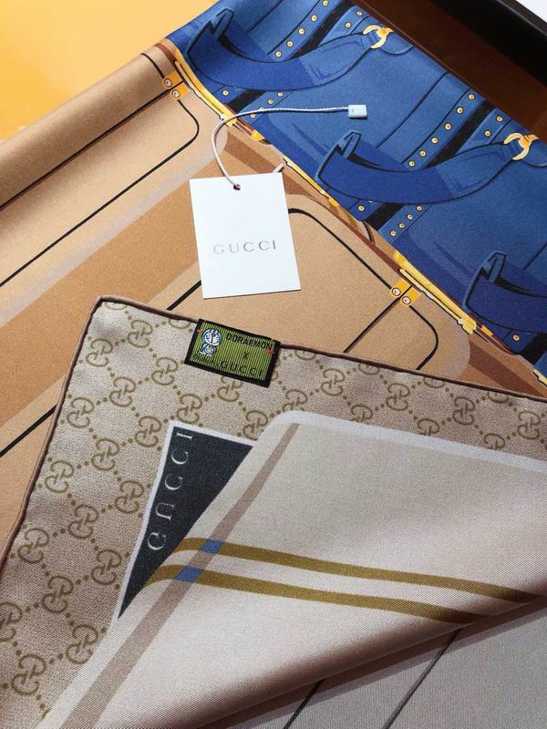 Gucci  silk scarf 90X90cm E (13)