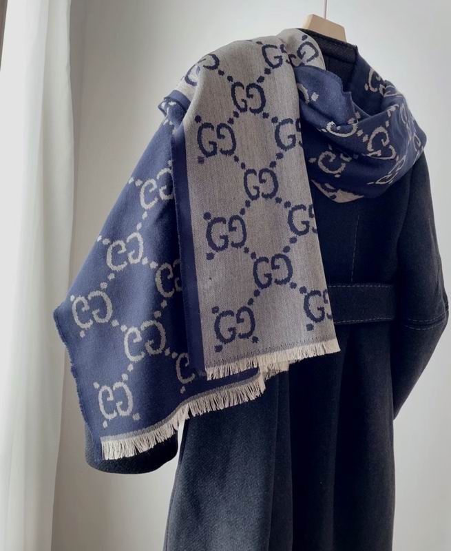 Gucci 70X205cm 50%真丝50%羊毛 E (9)