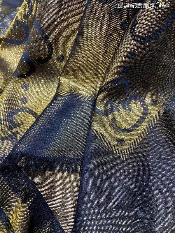 Gucci Scarf 140X140cm 100%丝绒 E20 (23)
