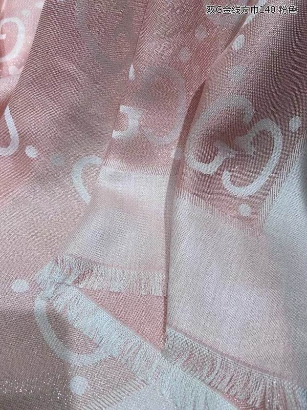 Gucci Scarf 140X140cm 100%丝绒 E20 (4)
