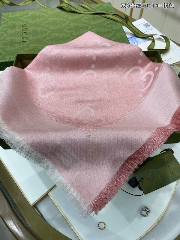 Gucci Scarf 140X140cm 100%丝绒 E20 (6)