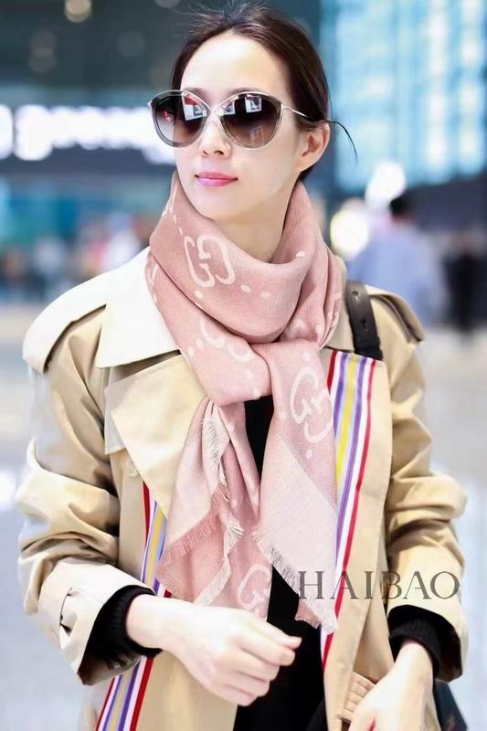Gucci Scarf 140X140cm 100%丝绒 E20 (9)
