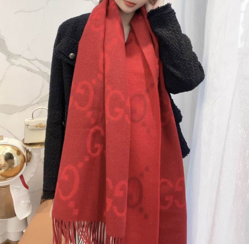 Gucci Scarf 45X200cm 100%羊绒 E (1)