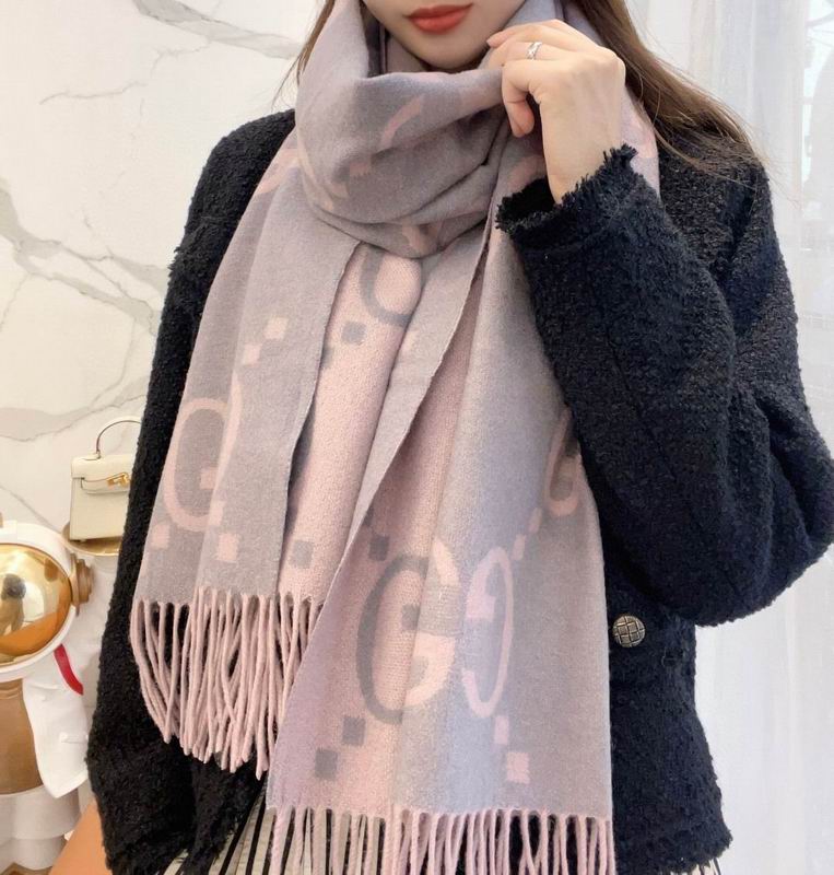 Gucci Scarf 45X200cm 100%羊绒 E (10)