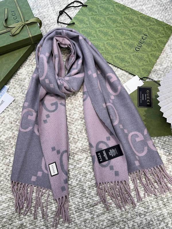 Gucci Scarf 45X200cm 100%羊绒 E (16)