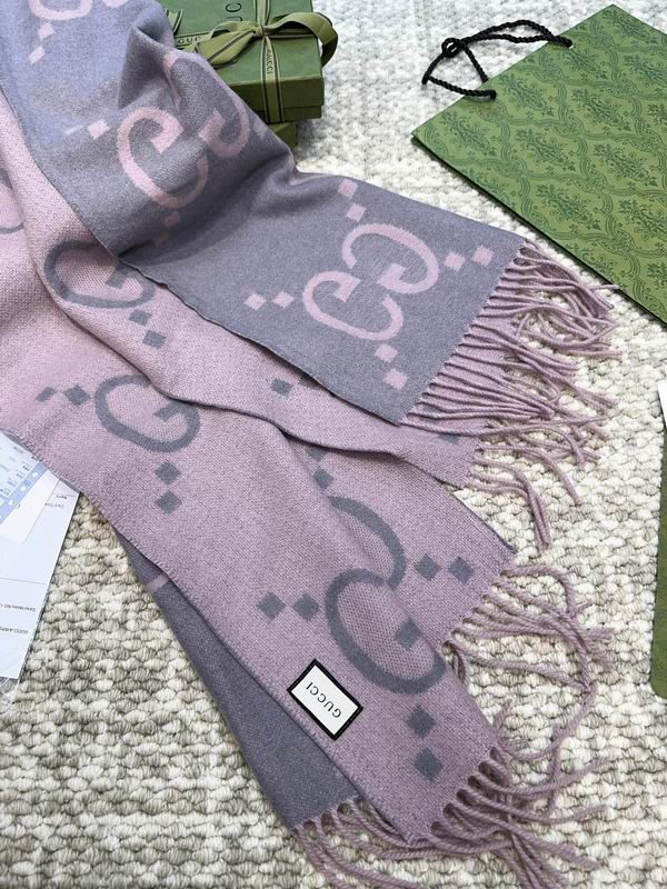 Gucci Scarf 45X200cm 100%羊绒 E (17)