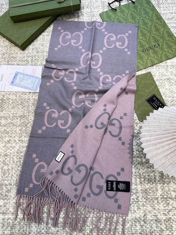 Gucci Scarf 45X200cm 100%羊绒 E (18)
