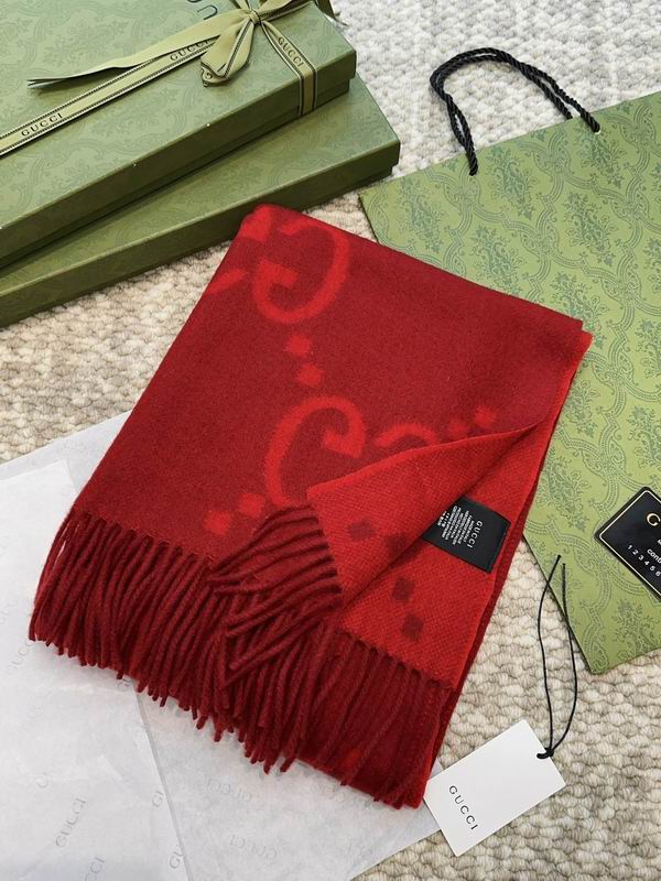 Gucci Scarf 45X200cm 100%羊绒 E (2)