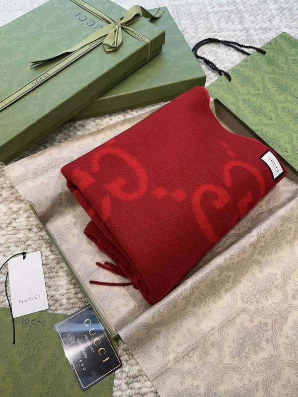 Gucci Scarf 45X200cm 100%羊绒 E (3)