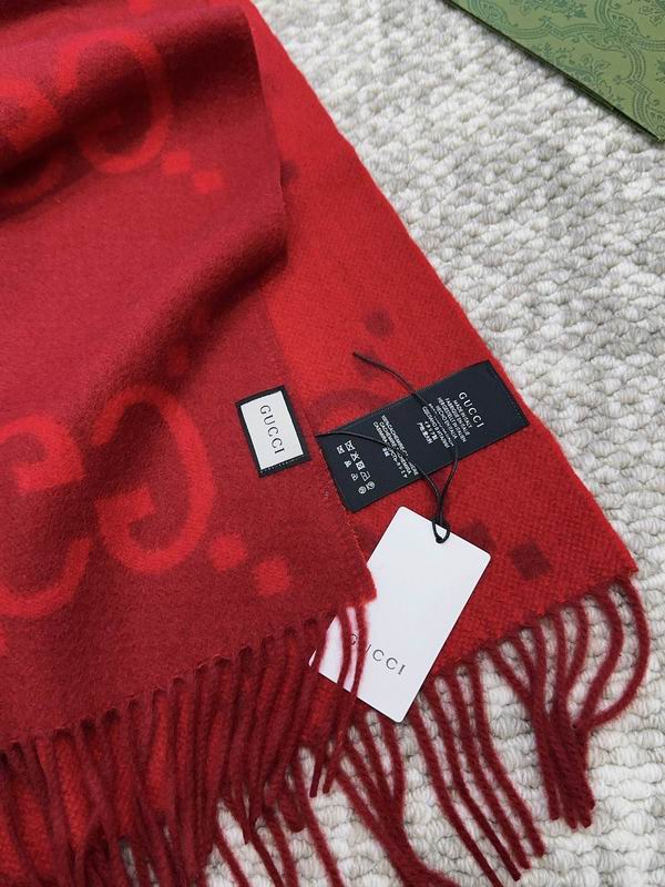 Gucci Scarf 45X200cm 100%羊绒 E (4)