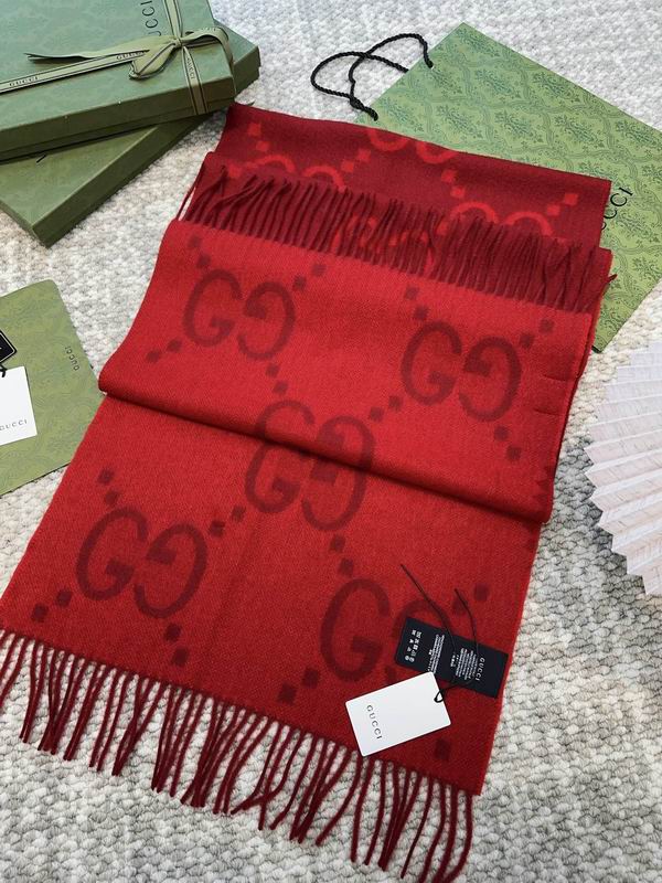 Gucci Scarf 45X200cm 100%羊绒 E (5)