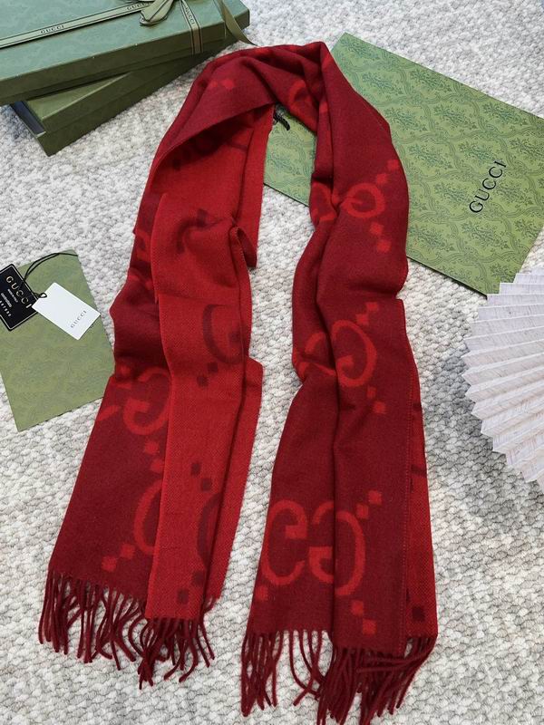 Gucci Scarf 45X200cm 100%羊绒 E (7)
