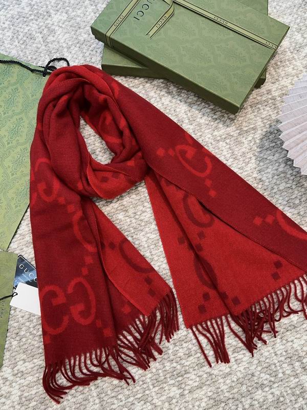 Gucci Scarf 45X200cm 100%羊绒 E (8)
