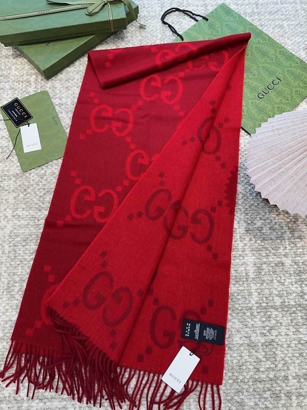 Gucci Scarf 45X200cm 100%羊绒 E (9)