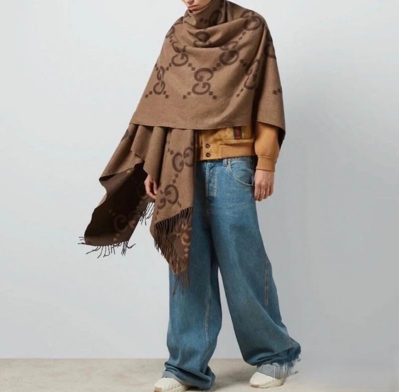 Gucci cloak 145X185cm 100%羊毛 E (4)