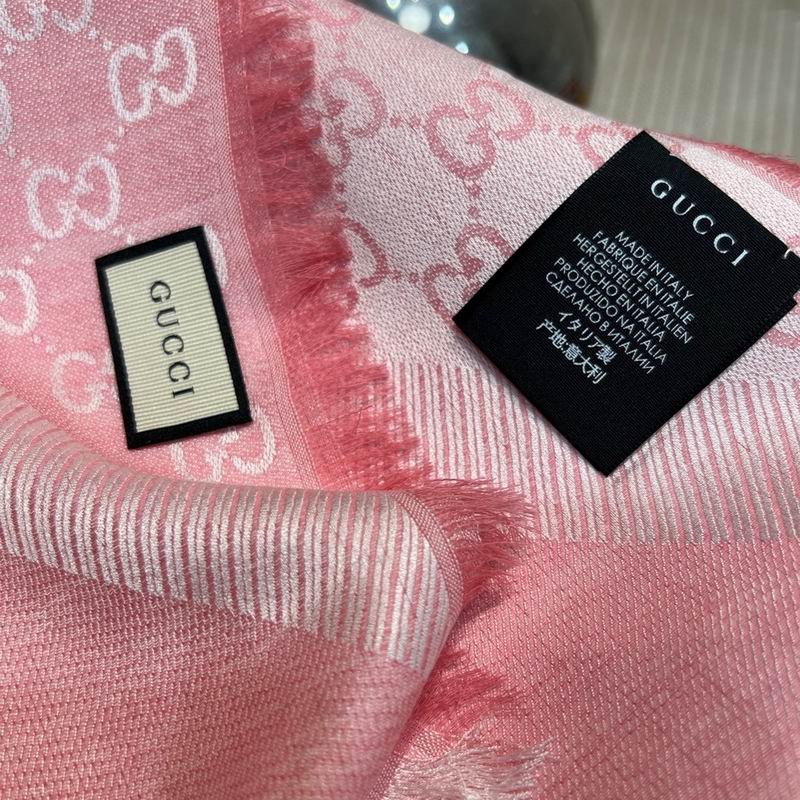 Gucci scarf 140X140cm 80羊毛 20真丝 E (4)
