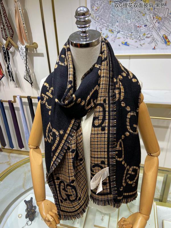 Gucci scarf 46X180cm 100%羊毛 E (10)