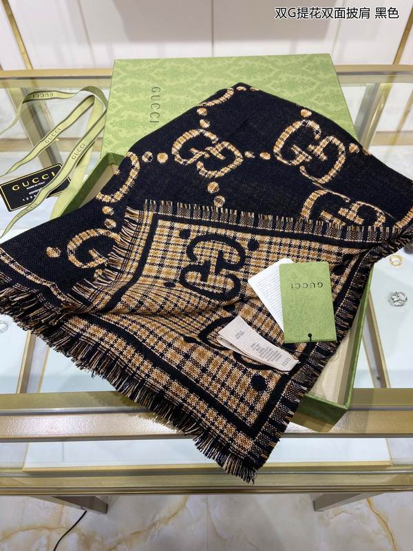 Gucci scarf 46X180cm 100%羊毛 E (12)
