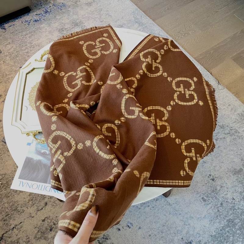 Gucci scarf 46X180cm 100%羊毛 E (3)