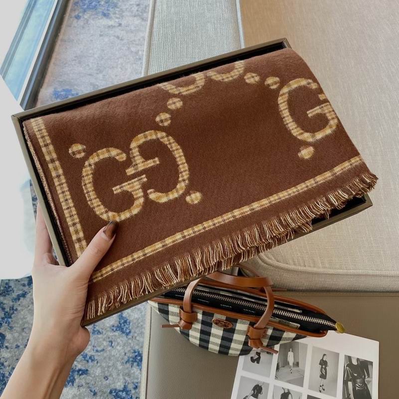 Gucci scarf 46X180cm 100%羊毛 E (4)