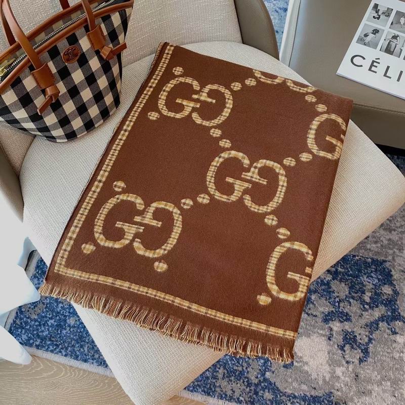 Gucci scarf 46X180cm 100%羊毛 E (5)