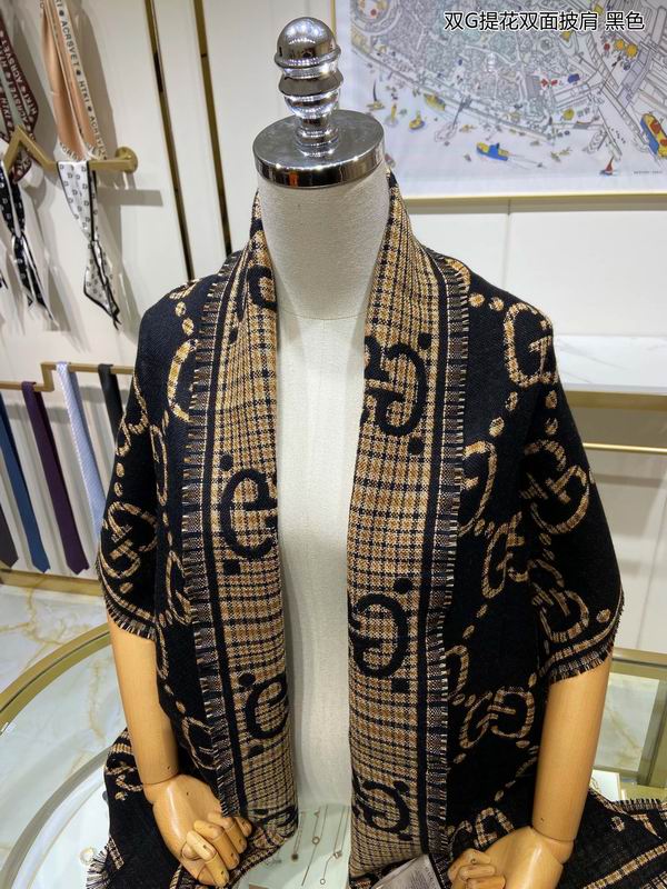 Gucci scarf 46X180cm 100%羊毛 E (8)