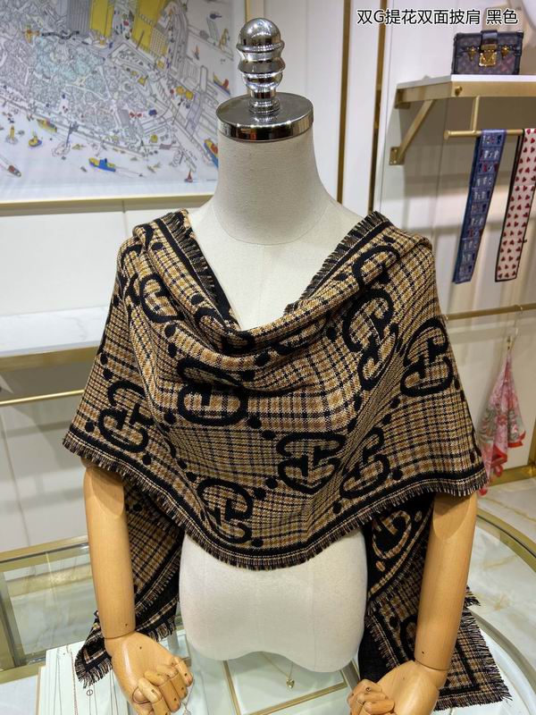 Gucci scarf 46X180cm 100%羊毛 E (9)