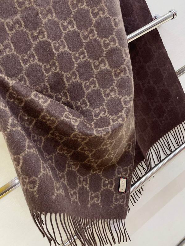 Gucci scarf 47X200cm 100%羊绒 E (15)