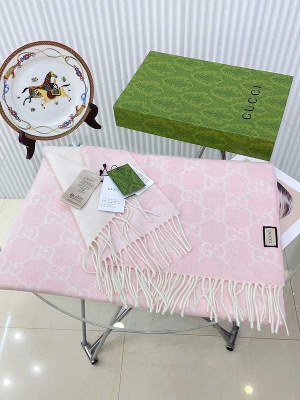 Gucci scarf 47X200cm 100%羊绒 E (3)