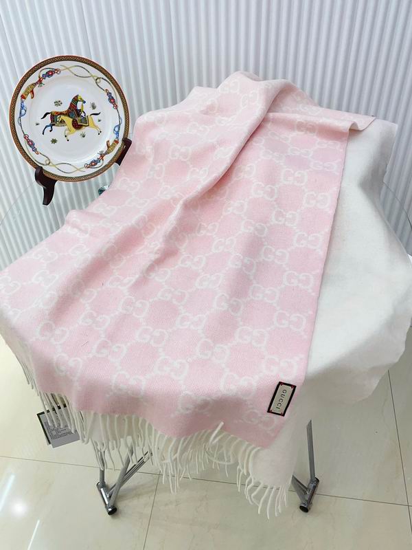Gucci scarf 47X200cm 100%羊绒 E (4)