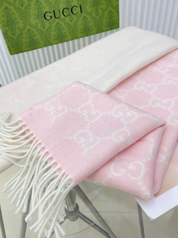 Gucci scarf 47X200cm 100%羊绒 E (6)