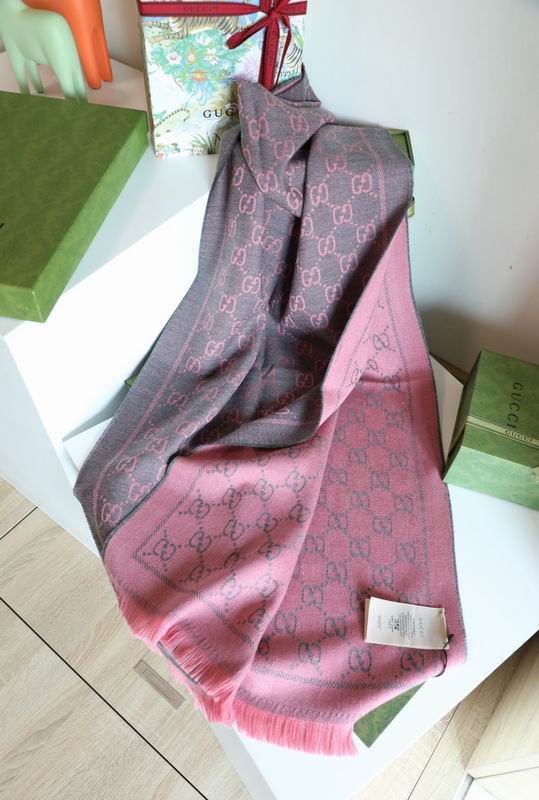 Gucci scarf 48X180cm 100%羊毛 E (1)