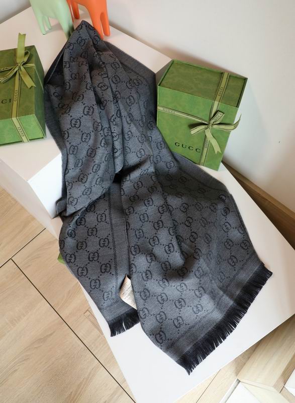 Gucci scarf 48X180cm 100%羊毛 E (11)