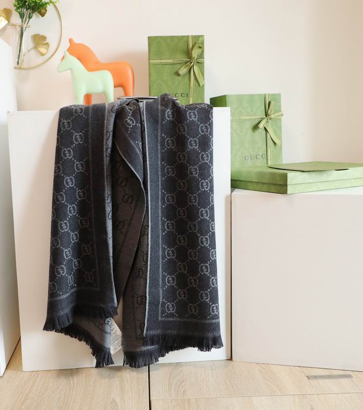Gucci scarf 48X180cm 100%羊毛 E (12)