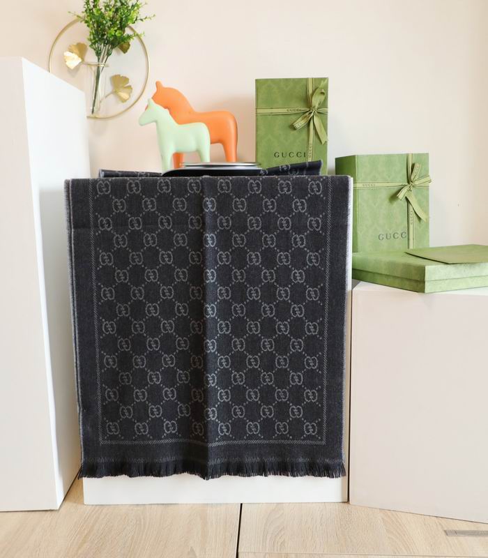Gucci scarf 48X180cm 100%羊毛 E (14)